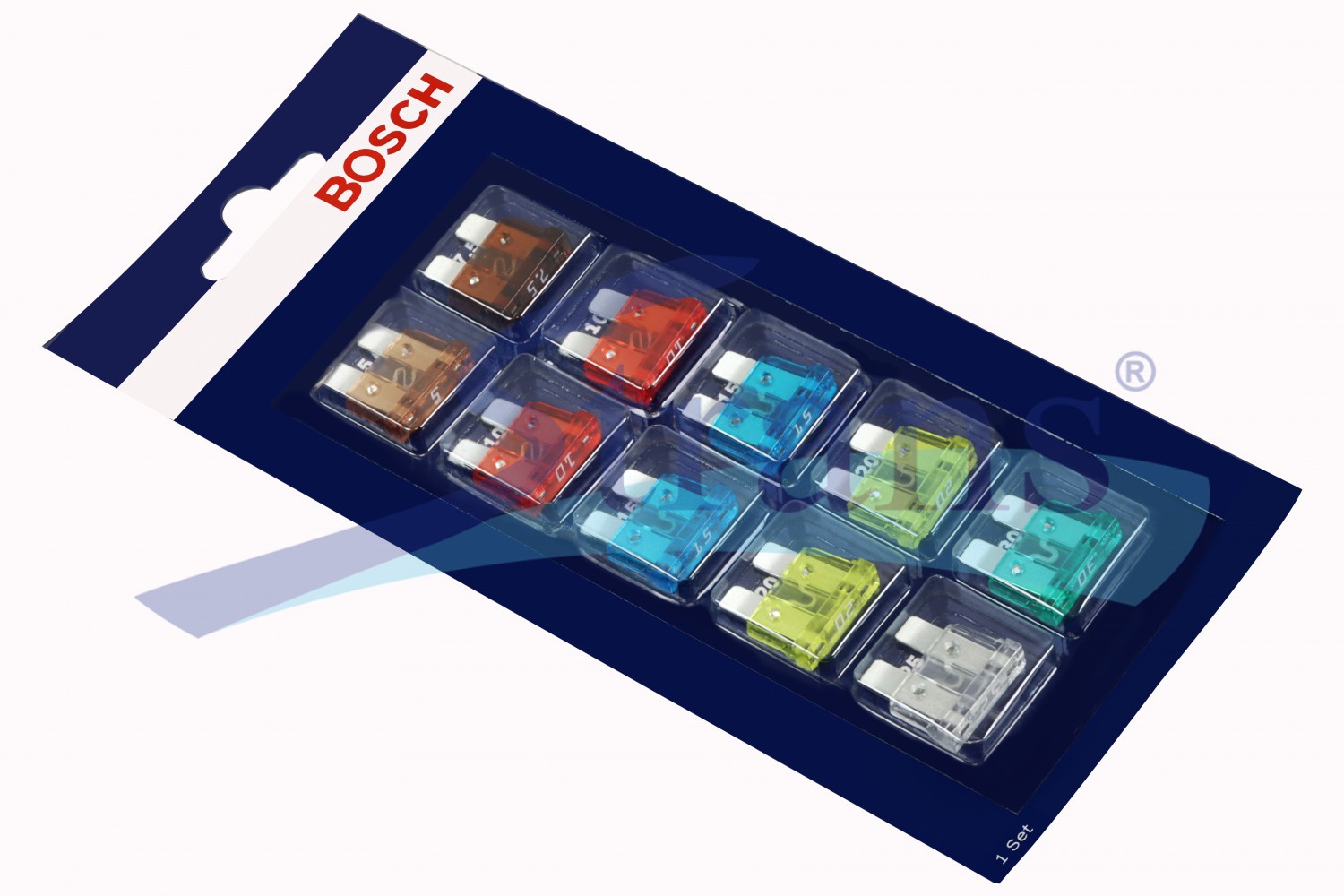 Запобіжник Плоский (Набір) Універсал. 5A, 7.5A, 10A, 15A, 20A, 25A